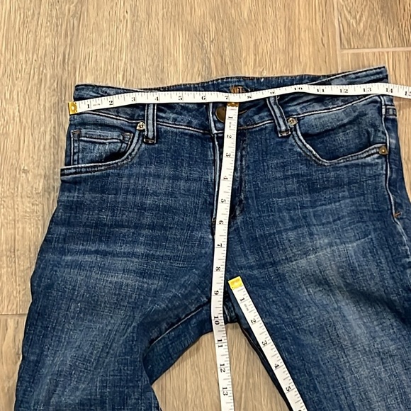 Kut from the Kloth Jeans Lauren Blue Ankle Cropped Straight Crop Stretchy Slim - Picture 9 of 11